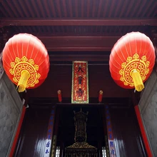 2 шт. красные китайские фонарики 40 см китайский новогодний фестиваль фонари для свадьбы бытовые китайские культуры вечерние украшения