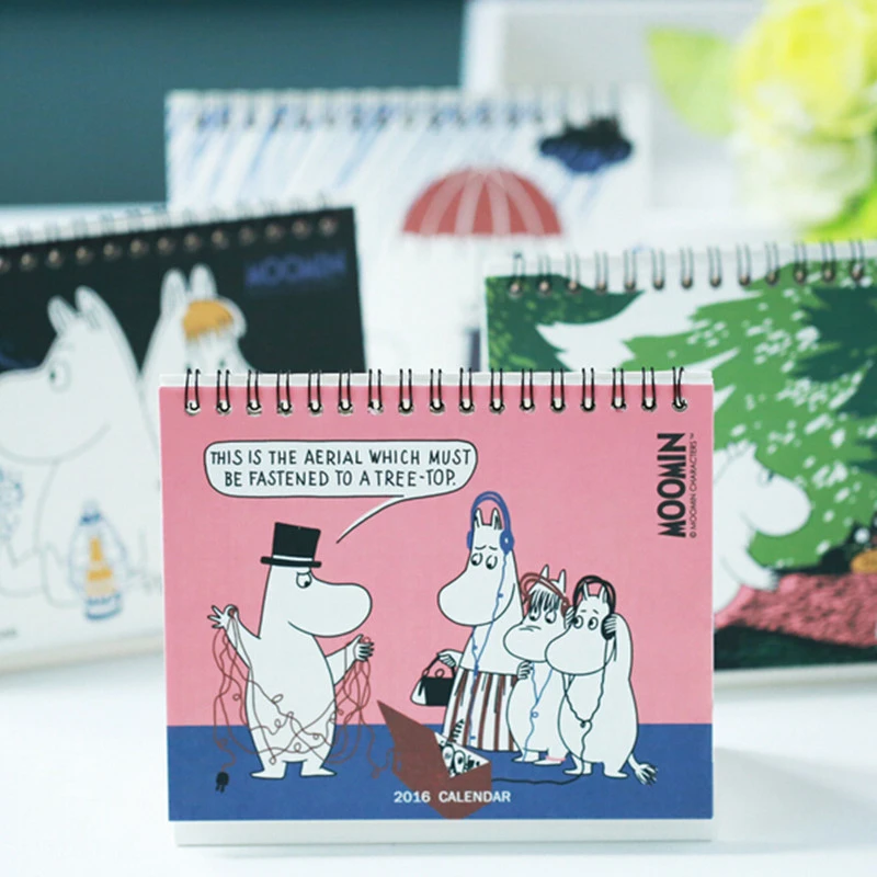 ムーミン カレンダー 16新しい到着印刷カレンダー漫画テーブル カレンダー グリーン かわいい カレンダー用16 Calendar Calendar Perpetualcalendar Rubber Aliexpress