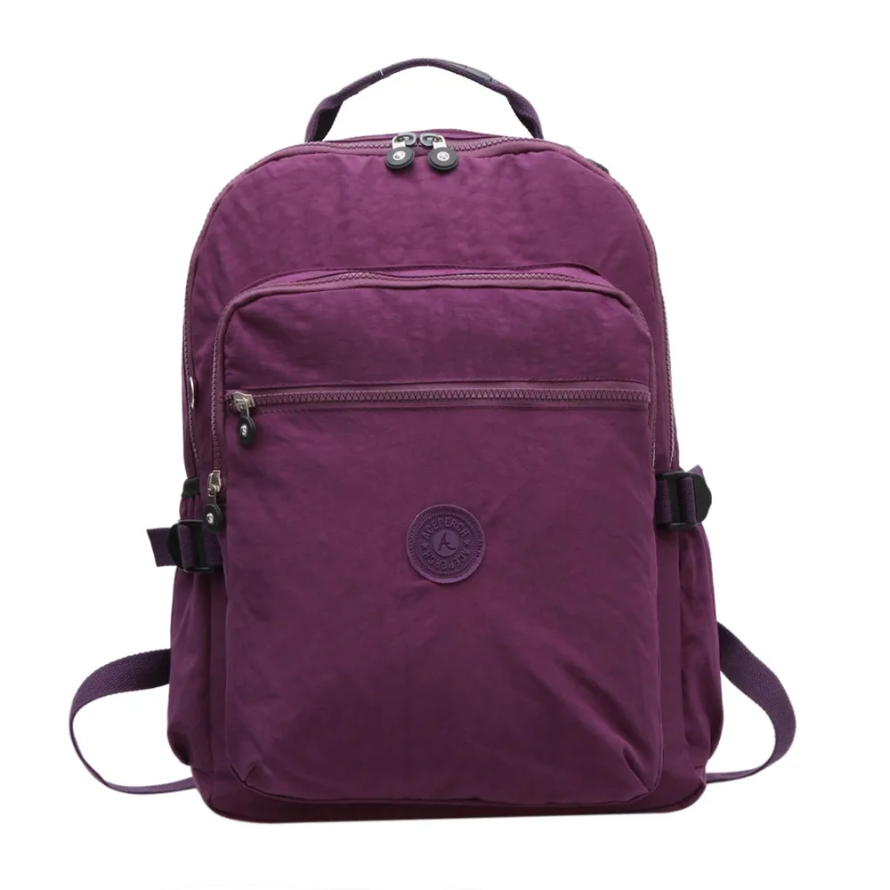 Школьный рюкзак ACEPERCH для девочек-подростков, женский рюкзак Mochila Feminina, Женский нейлоновый водонепроницаемый рюкзак для ноутбука - Цвет: Purple