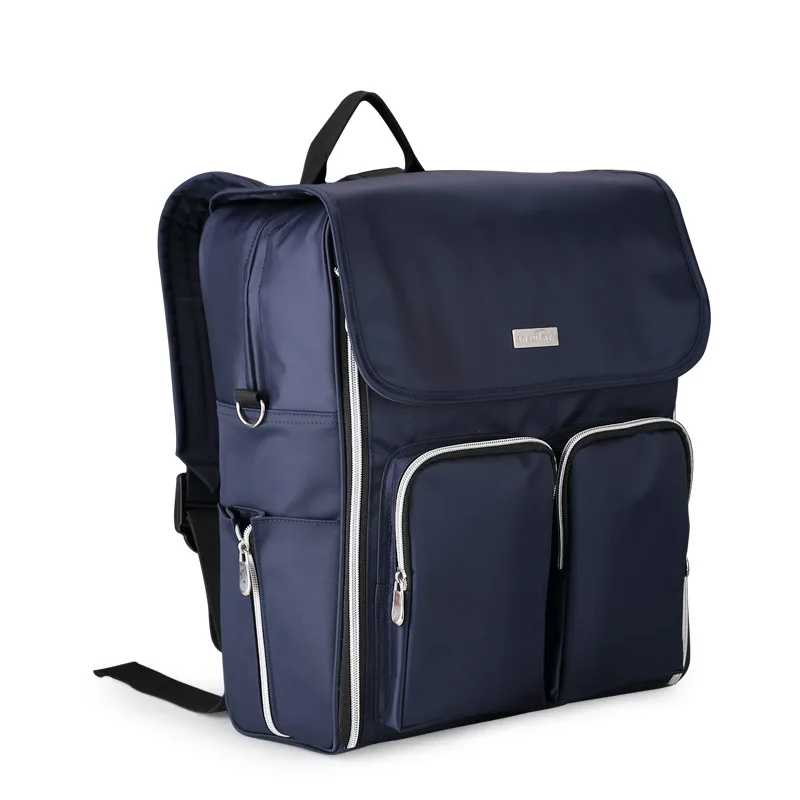 Новое поступление Insular Детский рюкзак для пеленок многофункциональная сумка для подгузников рюкзак для мам светонепронецаемые сумки - Цвет: Navy Blue