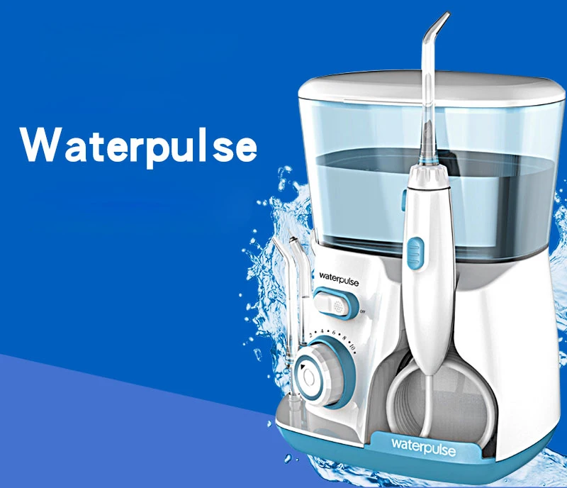 Waterpulse v300 3 цвета Зубная нить Pro Ирригатор для полости рта 800 мл Гигиена полости рта зубные Вышивка Крестом Нить для Семья ежедневно Уход за полостью рта