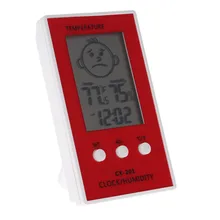 Термометр-Гигрометр ЖК-дисплей цифровые часы Температура Logger измеритель влажности в помещении Открытый бытовой