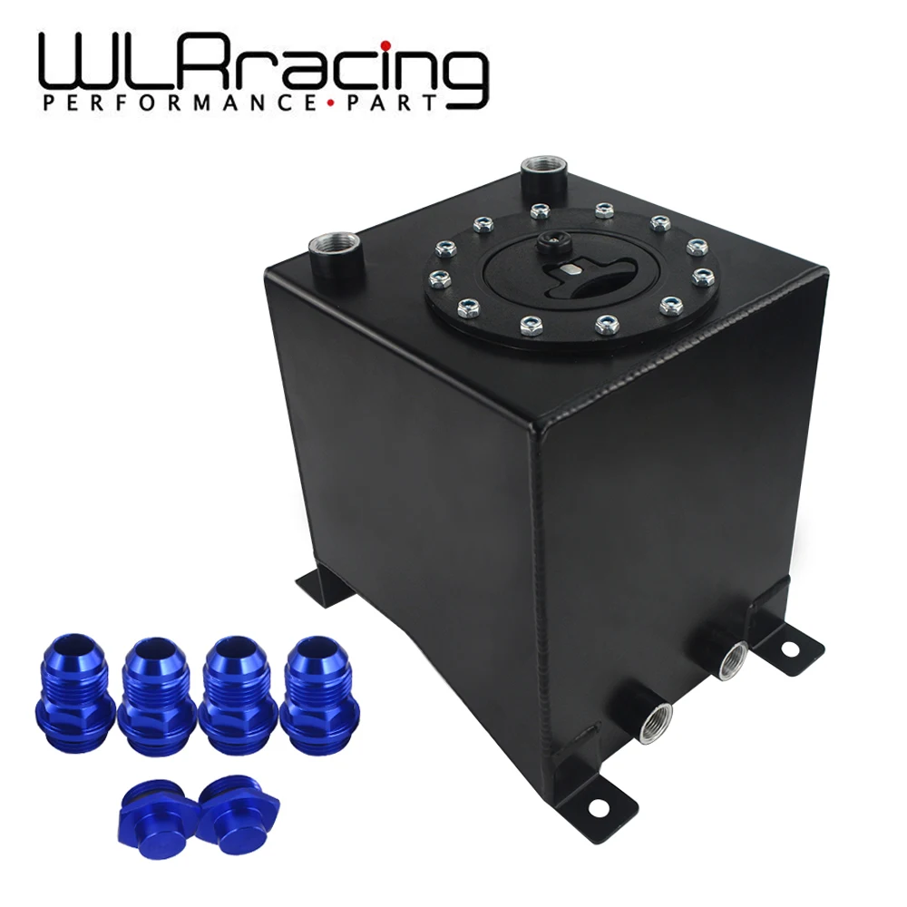 WLR RACING 2.5 Gallon 10L Aluminum Race Drift Fuel Cell Tank Fuel Surge