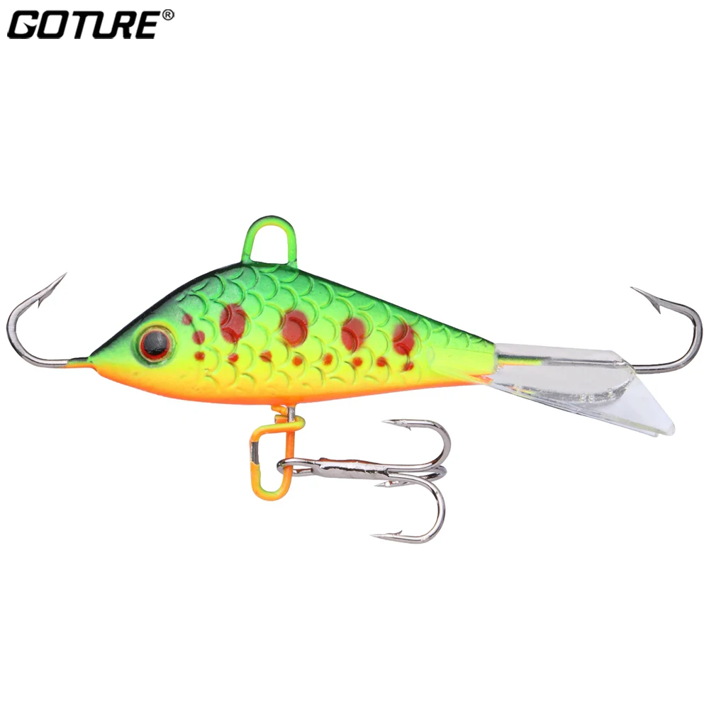 

Goture 1pc Ice Fishing Lure 5cm 7.5g Artificial Bait Wobbler for Pike Fishing Hard Bait Balancer for Fishing Winter Fishing Lure