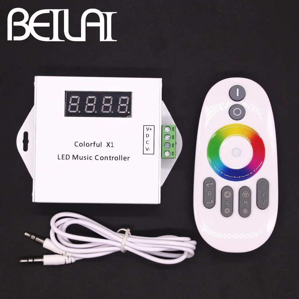 

BEILAI DC 12V LED Music Controller Dream Color RGB LED Controller Touch Remote For WS2811 WS2812B WS2813 1903 IC LED Strip 5050