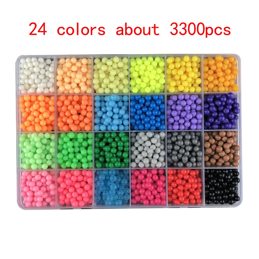 

DIY Magic beads Animal Molds Hand Making 3D Puzzle Kids Educational beads Toys for Children Spell