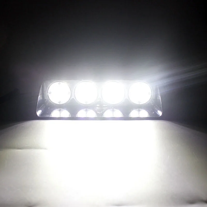 16 LED Blue Strobe Dash Deck Light , Police Windshield visor warning LED dash Strobe Visor Light Red Blue Yellow White car Viper S8 Signal flashing led warning light Police Strobe Flash emergency Lights (8)