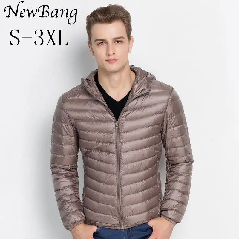 

NewBang Brand Feather Parka Men Duck Down Jacket Ultra Light Down Jacket Men's Portable Warm Windproof Coats Lightweight Jackets