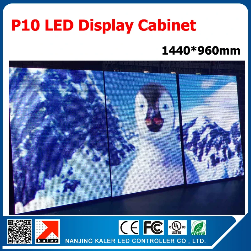 

TEEHO Outdoor waterproof p10 led display cabinet asynchronous video card fullcolor led module outdoor video wall p10 led