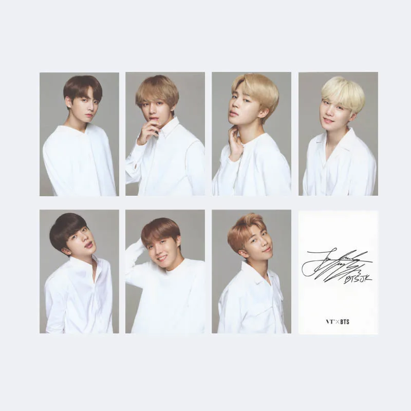 

KPOP BT Bangtan Boys ARMY 2017 Album Photo Card Hip Hop Self Made Paper Cards Autograph Photocard Free shipping