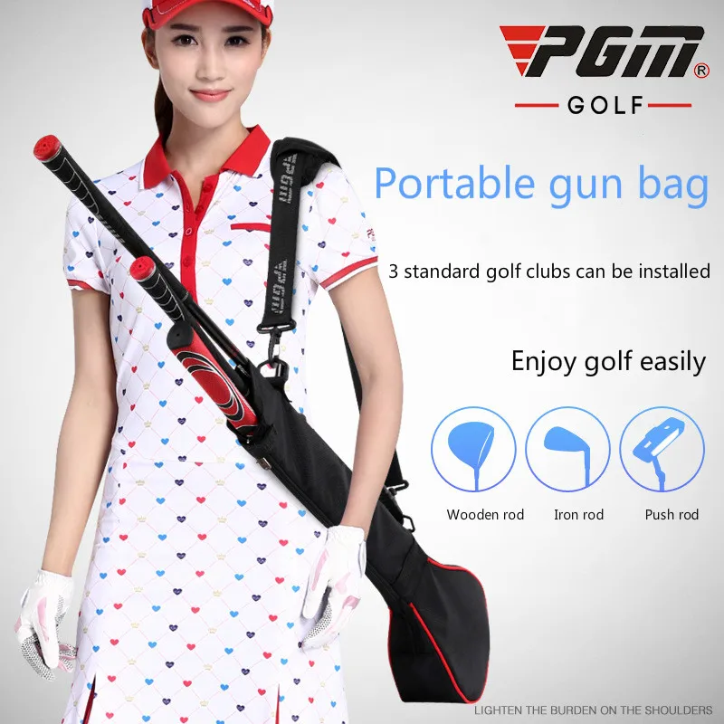 

PGM Portable Lightweight Golf Clubs Carry Bag with Three Clubs Mini Nylon Golf Clubs Golf accessories Bag cover