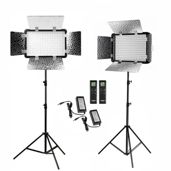 

Godox 2 x LED308C II 3300-5600K Remote Control LED DSLR Video Light Kit + 2m Stand + Boom Arm + 110-220V Power Adapter