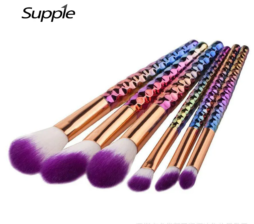 

6/7pcs Makeup Brushes Set Pincel Maquiagem Crystal Contour Base Foundation Powder Blush Brush Cosmetics Make Up Brushes