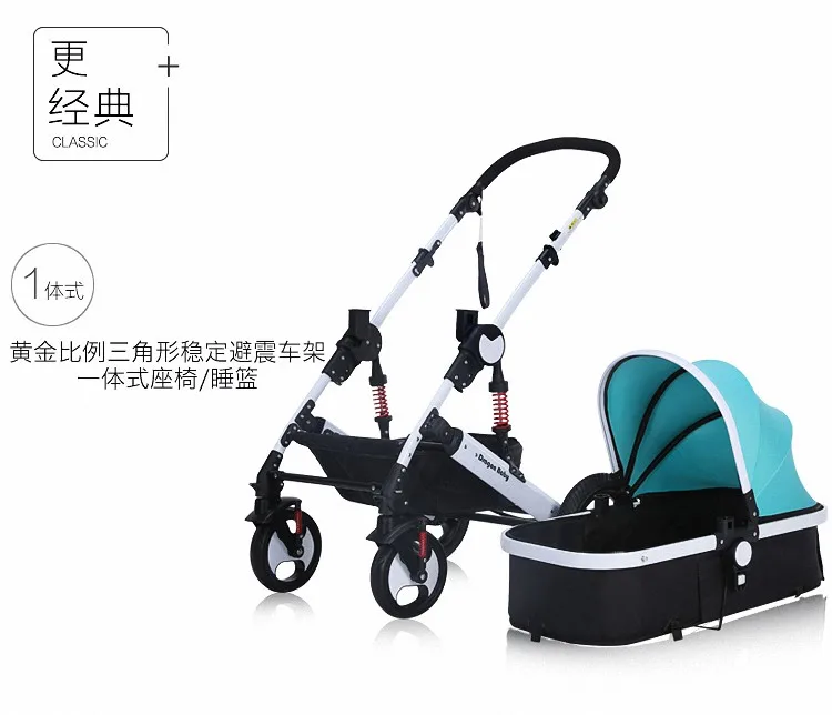 Детские коляски могут сидеть лежа амортизация складной ультра-портативный летний BB для малышей Дети высокий пейзаж тележки
