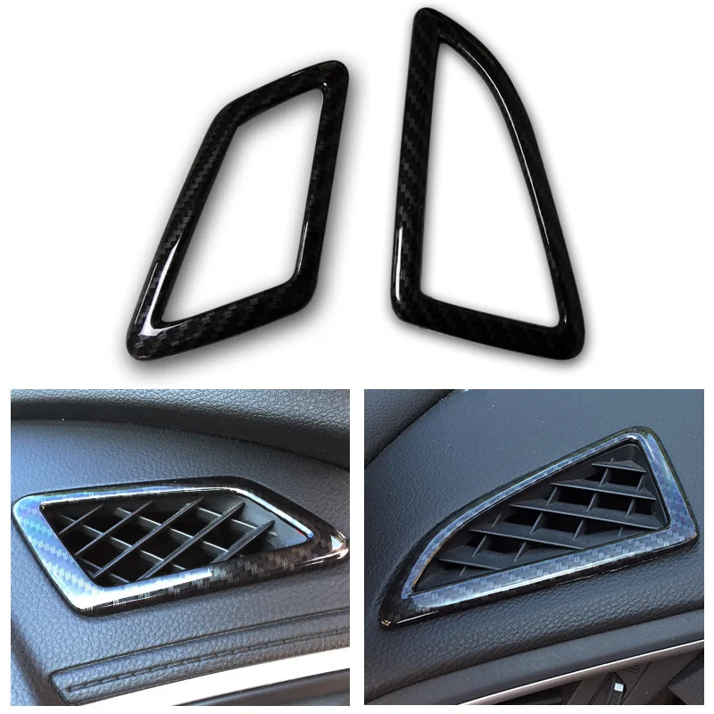 

2pcs Car Styling Console Air Condition Vent Sticker Air Condition Frame Cover Trim For Honda Civic 10th 2016 2017