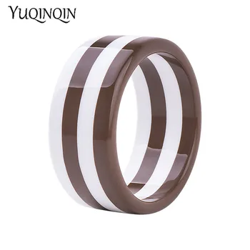 

Classic Resin Cuff Fashion Bracelets Bangles for Women Colourful Stripe Acrylic Wide Bracelets Female Charm Party Gifts Jewelry