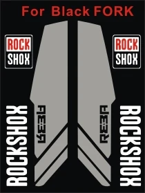2 صورة/مجموعة ROCKSHOX ريبا شوكة الشارات دراجة الجبهة شوكة ملصقات MTB شوكة الدراجة ملصقات دراجة ملصقات سباق الدراجات الشارات
