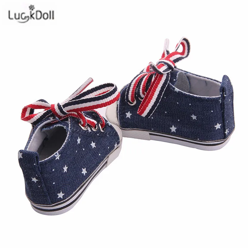 LUCKDOLL вафельная пятиугольная обувная игрушка ShoesFit 18 дюймов американская 43 см детская кукла одежда аксессуары, игрушки для девочек, поколение, день рождения Gif