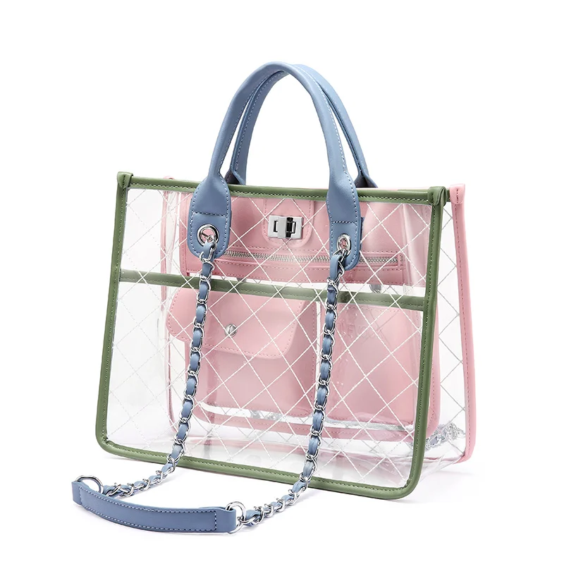 

LOVEVOOK women handbag shoulder crossbody bags female messenger bag ladies transparent bag clear purses and handbags tote Summer