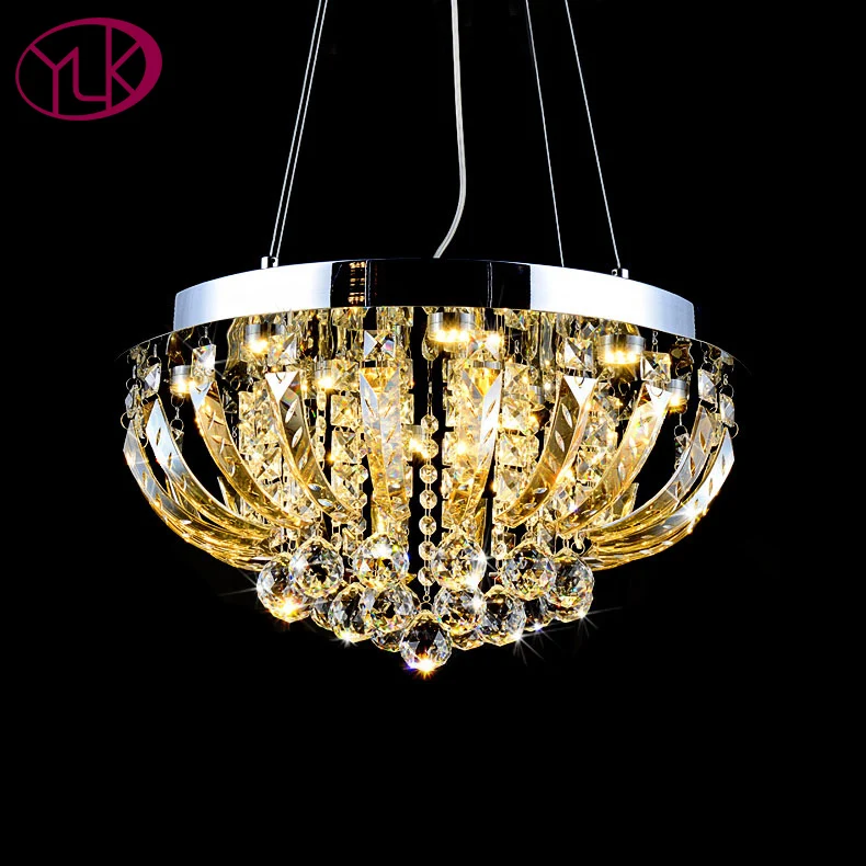 

Youlaike Modern Crystal Chandelier For Dining Room Luxury Hanging LED Lustres De Cristal Kitchen Island Crystals Lamp