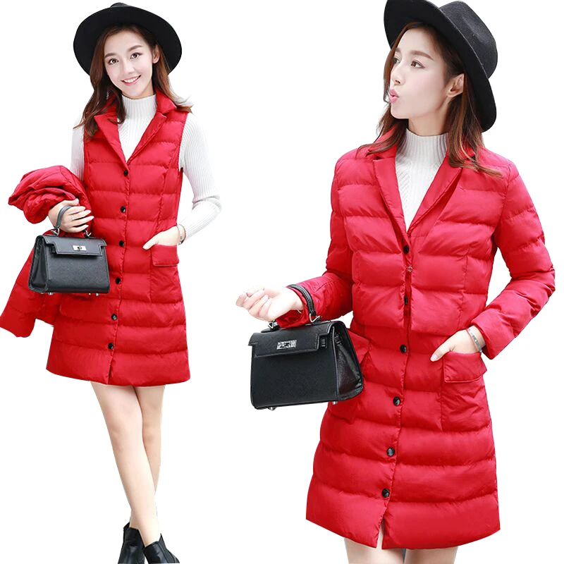 Court Parka Veste Outwear Plaid Épaissir Plaid Deux pièce grey De Chaud Mode D'hiver Ouatée Femmes Long 2018 Gilet pink Nouvelle red grey Élégant Black Manteau qZWTI5W7