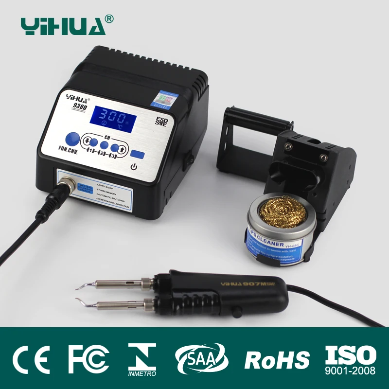 

938D SMD Soldering Tweezer Repair Rework Station Electric heating pliers Constant temperature heating tweezers soldering station