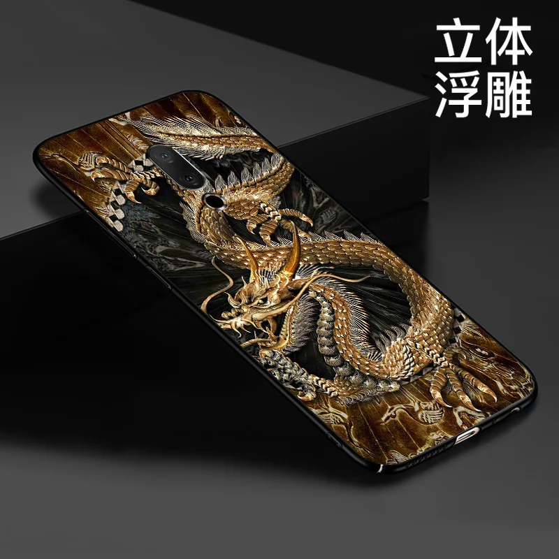 

16th Chinese dragon lion Wolf world Anti-explode Emboss Thin Back Cover Shock-Proof case For Meizu 16th Plus 16th