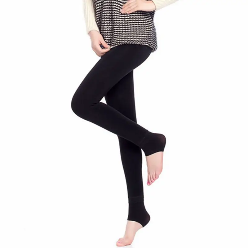 Fashion Clearance Sale Women Leggings Soild Thick Velour Long Leggings