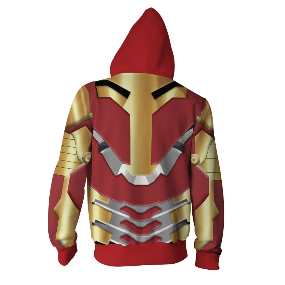 Avengers Endgame Quantum Realm 3D Print Hoodies Sweatshirts Captain America Iron Man Zipper Hooded Casual Coat
