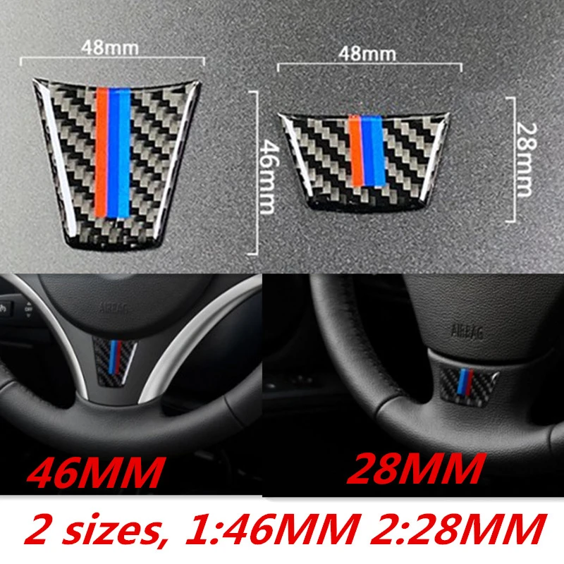 Accesorios de para bmw e90 e92 e93 e95 2005 2012 3 Series car Styling M Sport Edition volante de fibra de carbono Sticke|Molduras interiores| - AliExpress