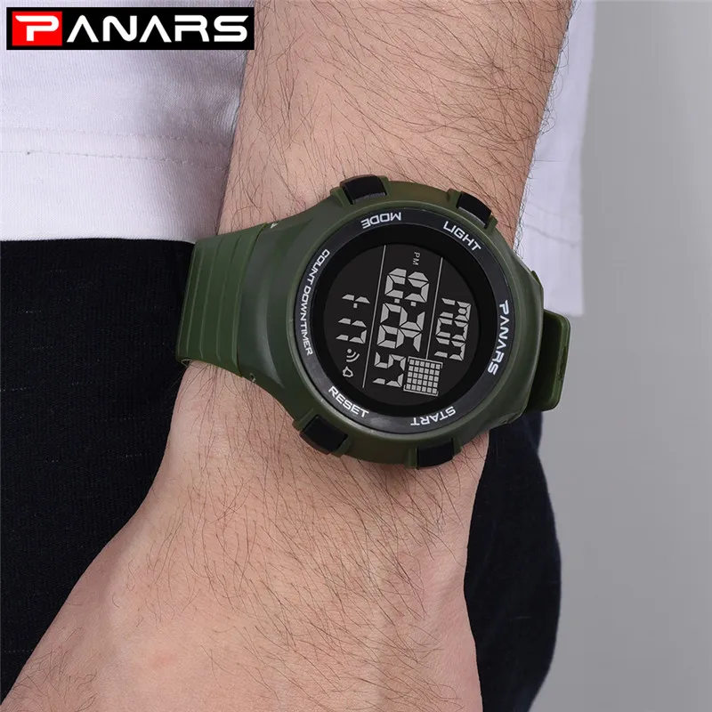 PANARS horloges mannen водостойкие Цифровые мужские часы Multi функция часы спортивные вечный календари мужские наручные часы Relogio