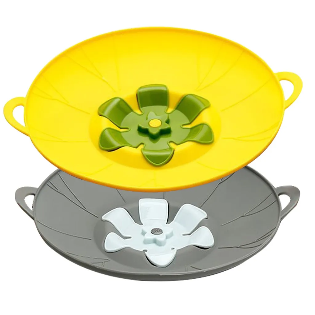 

Spill Stopper Lid Cover Boil Over Safeguard,Silicone Spill Stopper Pot Pan Lid Silicone Spill Stopper Lid Cover