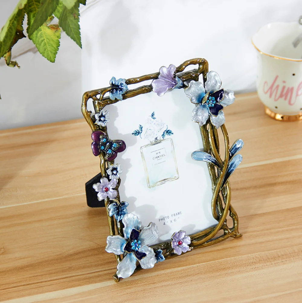 7 Inch Metal Retro Creative Photo Frame Rustic Style Children's Picture Frames Desktop Decoration Frames For Household Products