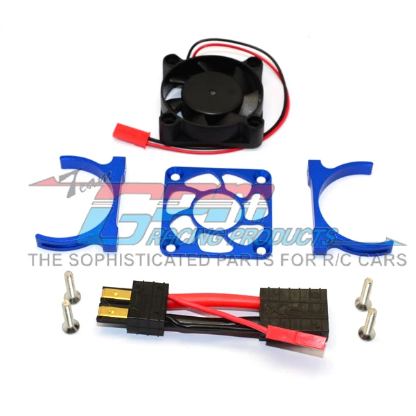 

Free shipping high quality metal TRAXXAS TRX-4 GT4 and SLASH 4X4 for metal motor cooling fan 38X38 sleeve new product for RC car