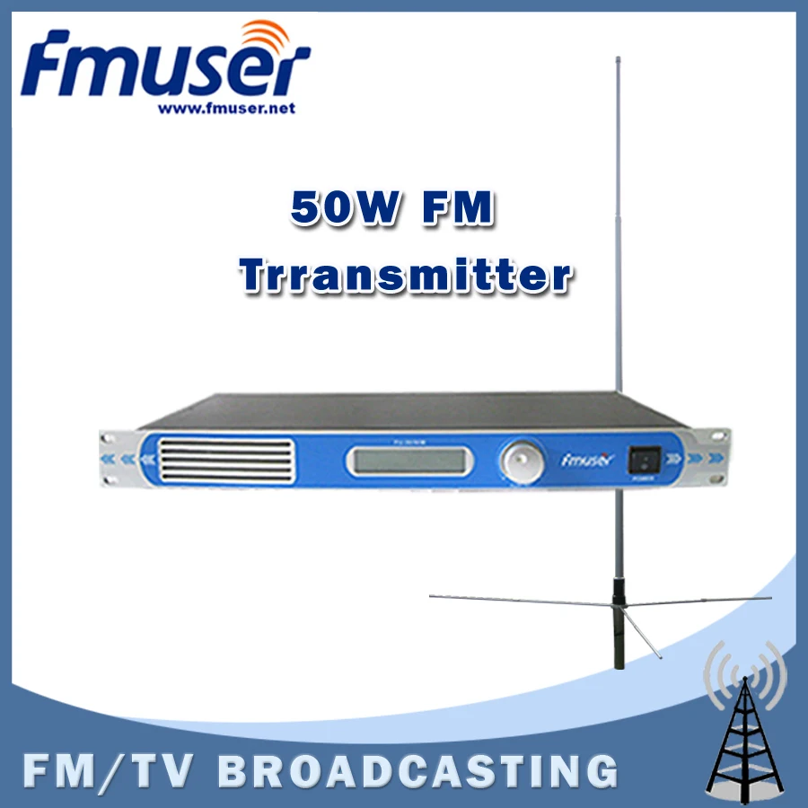 Бесплатная доставка FU-30/50B-50W fm-передатчик 0-50 Вт Регулировка мощности трансляции