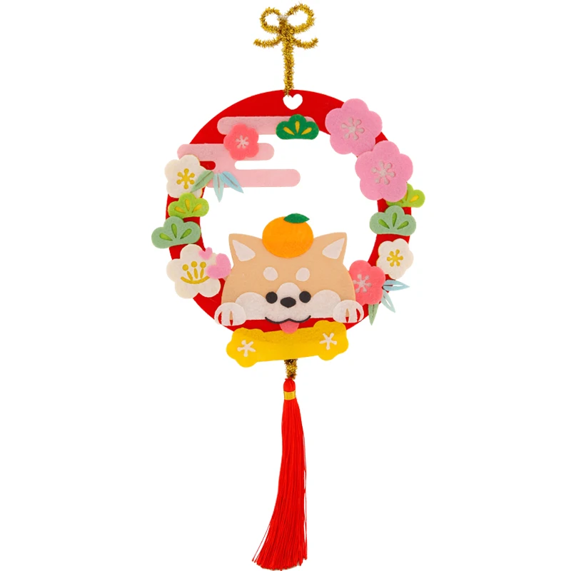 

DIY Craft Kit Hanging Decoration Rainbow Children Handmade Sewing Cute Cloud Raindrop Ornament Door&Room Pendant Felt Craft Sets