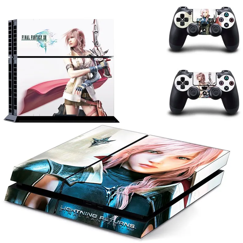 Final Fantasy Play Station 4 наклейка для ps4 Стикеры для sony наклейка для ps4 наклейки консоли и 2 контроллера ps4 Виниловый фон для домашнего декора