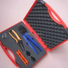 MC4 солнечные фотоэлектрические Наборы инструментов, MC4 ящик для инструментов MC3/MC4/Tyco разъем, многофункциональный Солнечный комплект включает Обжимные/режущие/зачистки плоскогубцы