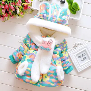 

2015 winter clothes baby girl birthday gifts jackets coat for Christmas cute infant baby clothing girls thick outerwear coats