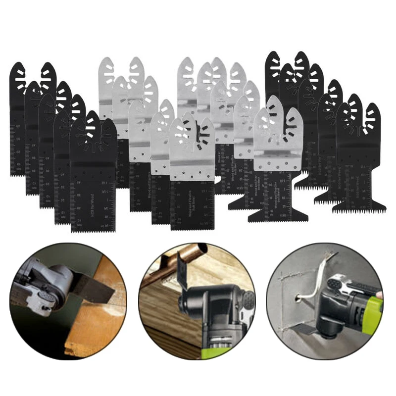 

20pcs Set High Quality Oscillating Multi Tool Saw Blades For Wood Metal Cutting Saws Tool Parts
