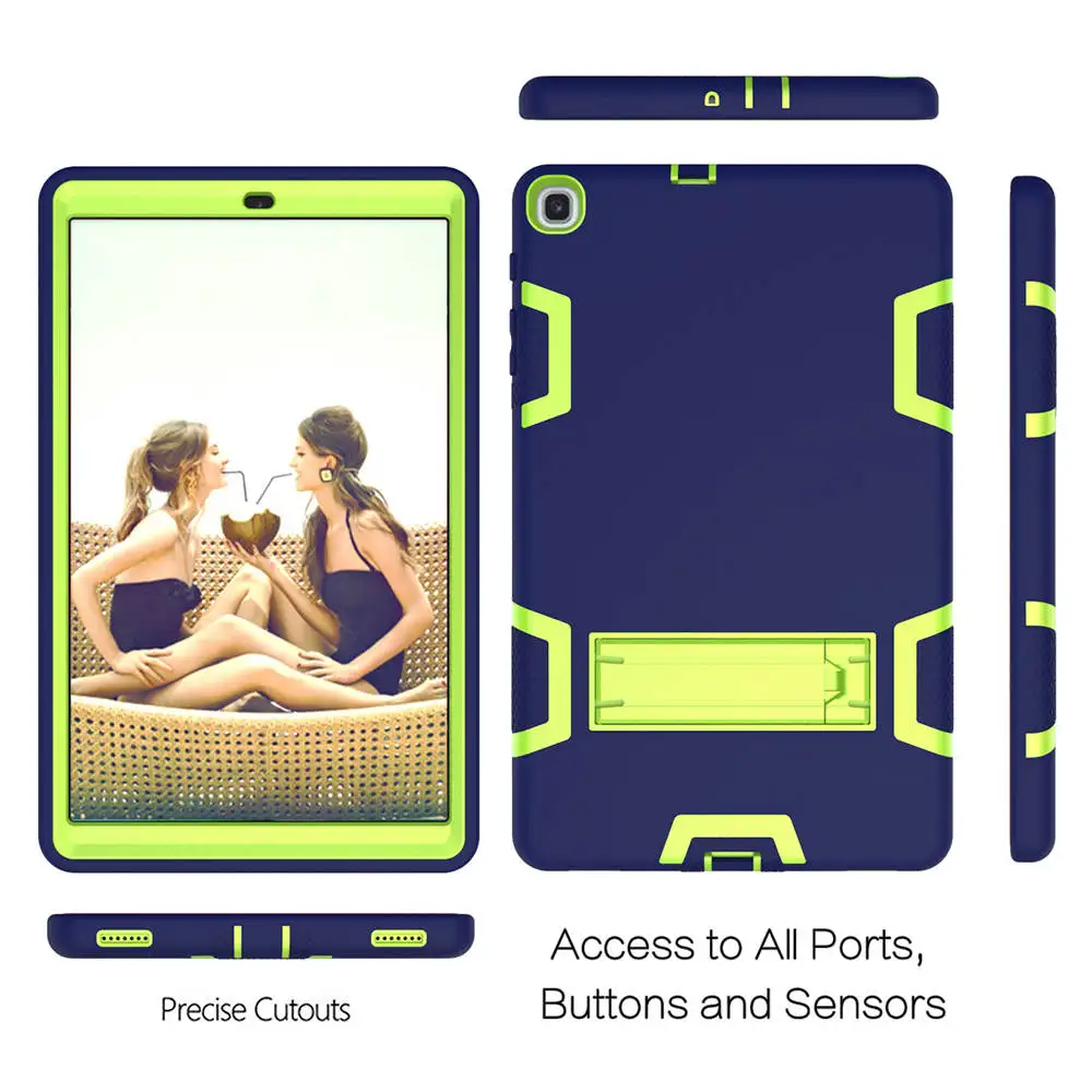 Pаспродажа Силиконовый чехол для samsung Galaxy Tab A 10,1 SM T510 SM T515, новинка 2019 года, противоударный чехол для планшета для детей + пленка для экрана + ручка