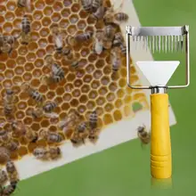 Деревянный ушко иглы нож пасечный режущий медовый вилка из нержавеющей стали нож-скребок для пчеловодов режущий медовый Лопата резак инструмент пчеловода