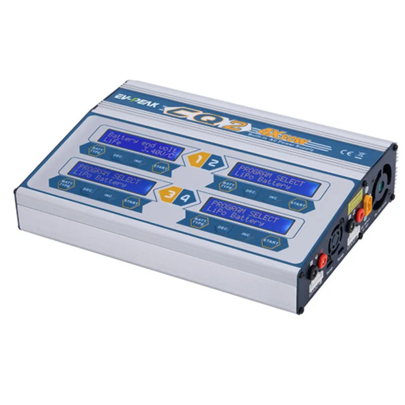 

Best Deal EV-PEAK CQ2 4x50W 6A 110/220V 1-6S RC Battery Balance Charger For RC Camera Drone Accessories