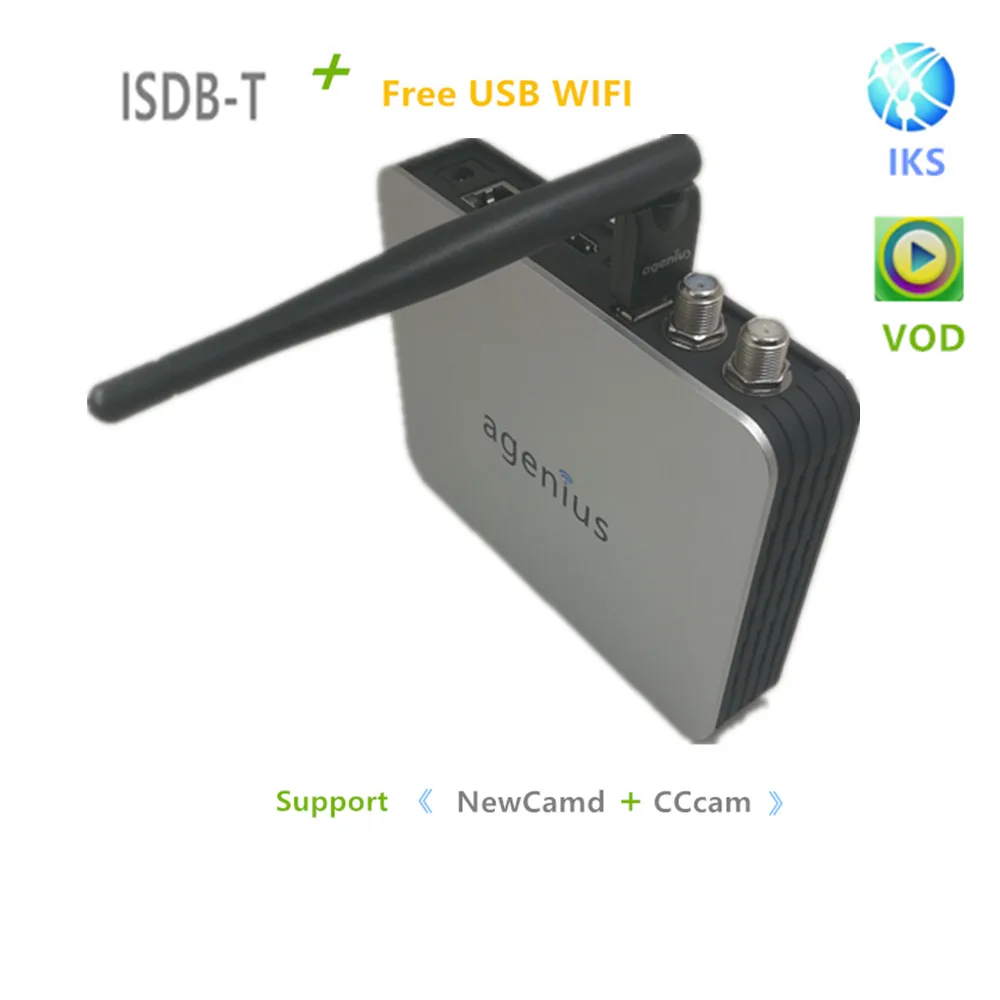 

Full Hd 1080P Dvb-S2 ISDB-T Free Iks With Usb Wi-Fi RJ45 Support IPTV VOD PlayVideo Newcam Powervu Hd Receptor De Satelite