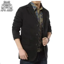 Мужские блейзеры, большие размеры 4XL, AFS JEEP, одежда для отдыха, поездок, вечеринок, весна-осень, бренд, повседневные мужские куртки, хлопок
