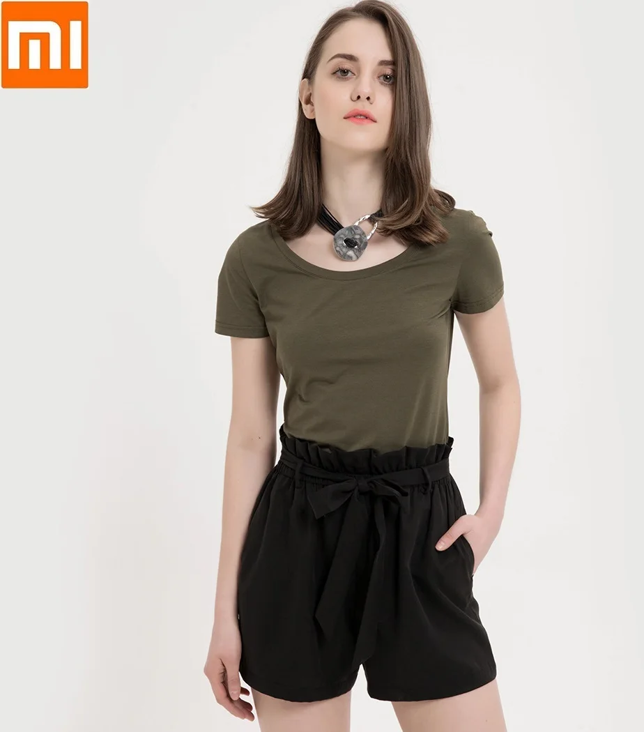 

Xiaomi fashion Elastic waist Shorts Skin-friendly Breathable Female summer Loose Wide leg slacks for woman