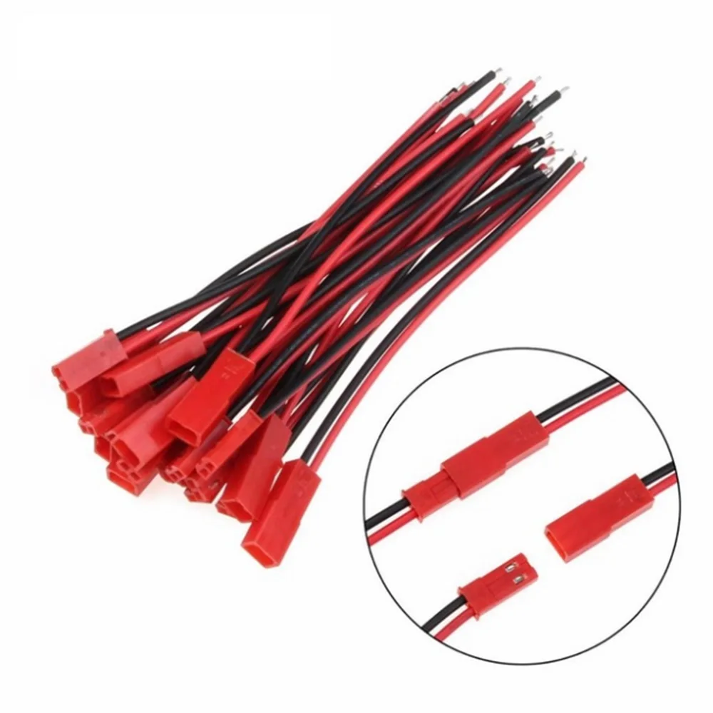 

2/5/10Pairs 100/150mm 2 Pin Connector JST Plug Cable Male/Female For RC BEC Battery Helicopter DIY FPV Drone Quadcopter Dropship