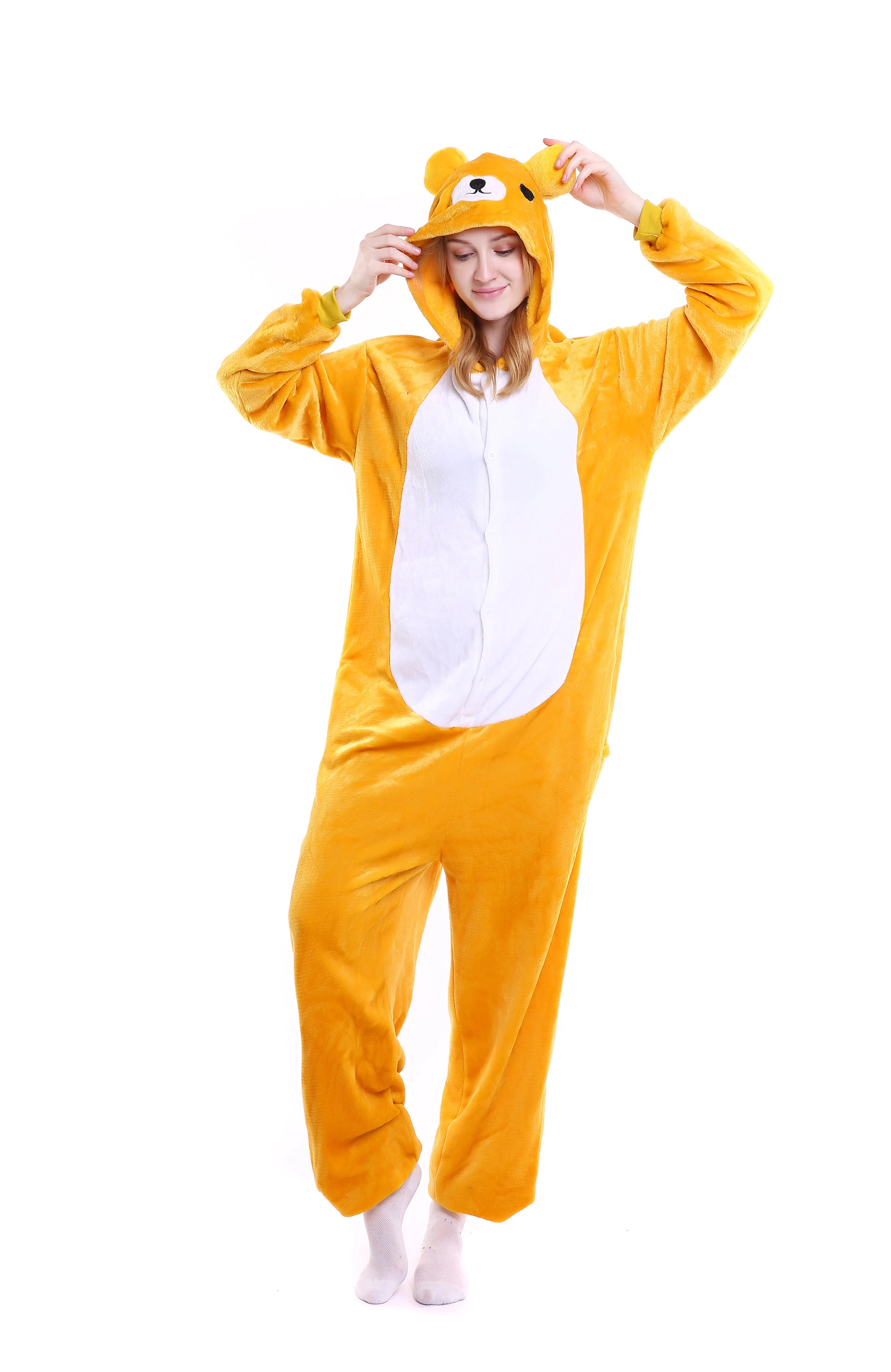 2017 Новый животных пижамы Onesie Пижама Rilakkuma милый медведь горячая Распродажа