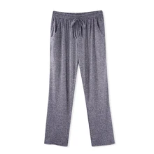 Модные однотонные домашние ночные трусы для сна; женские плавки; сезон весна-осень; Свободные повседневные брюки на завязках полной длины