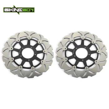 

BIKINGBOY Front Brake Discs Disks Rotors For Hypermotard 1100 / S 07-09 Hypermotard 1100 EVO SP 2010-2013 Hypermotard 796 10-13
